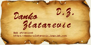 Danko Zlatarević vizit kartica